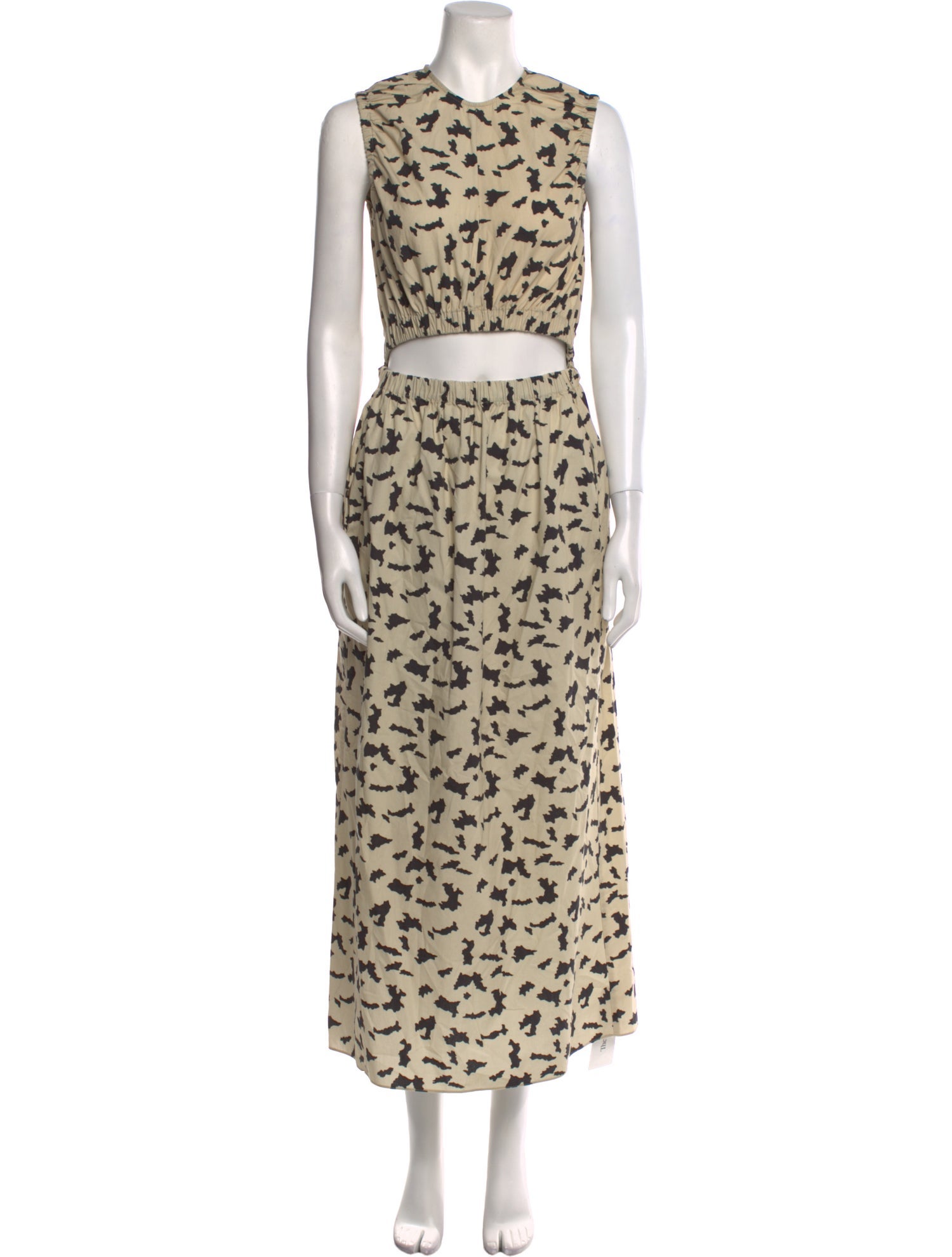 Raey Animal Print Long Dress