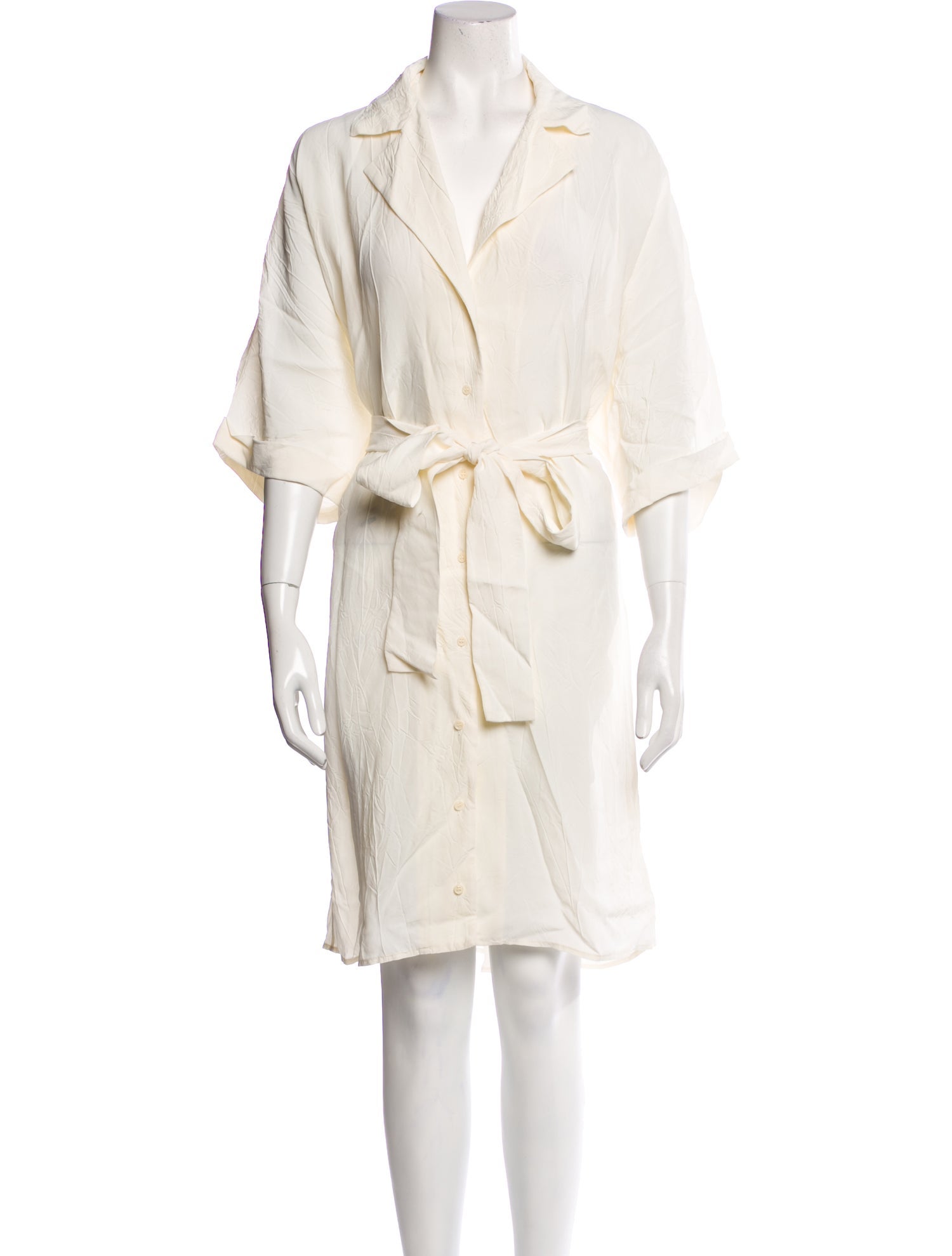 Raey V-Neck Knee-Length Dress