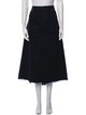 Raey Raw-Edge Trim Midi Length Skirt