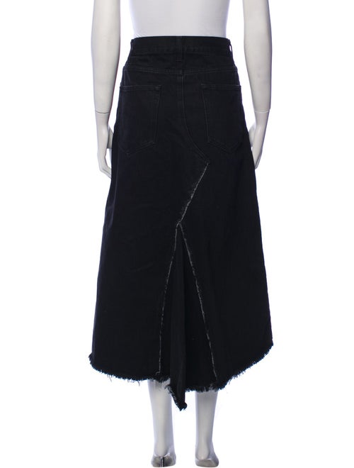 Raey Raw-Edge Trim Midi Length Skirt