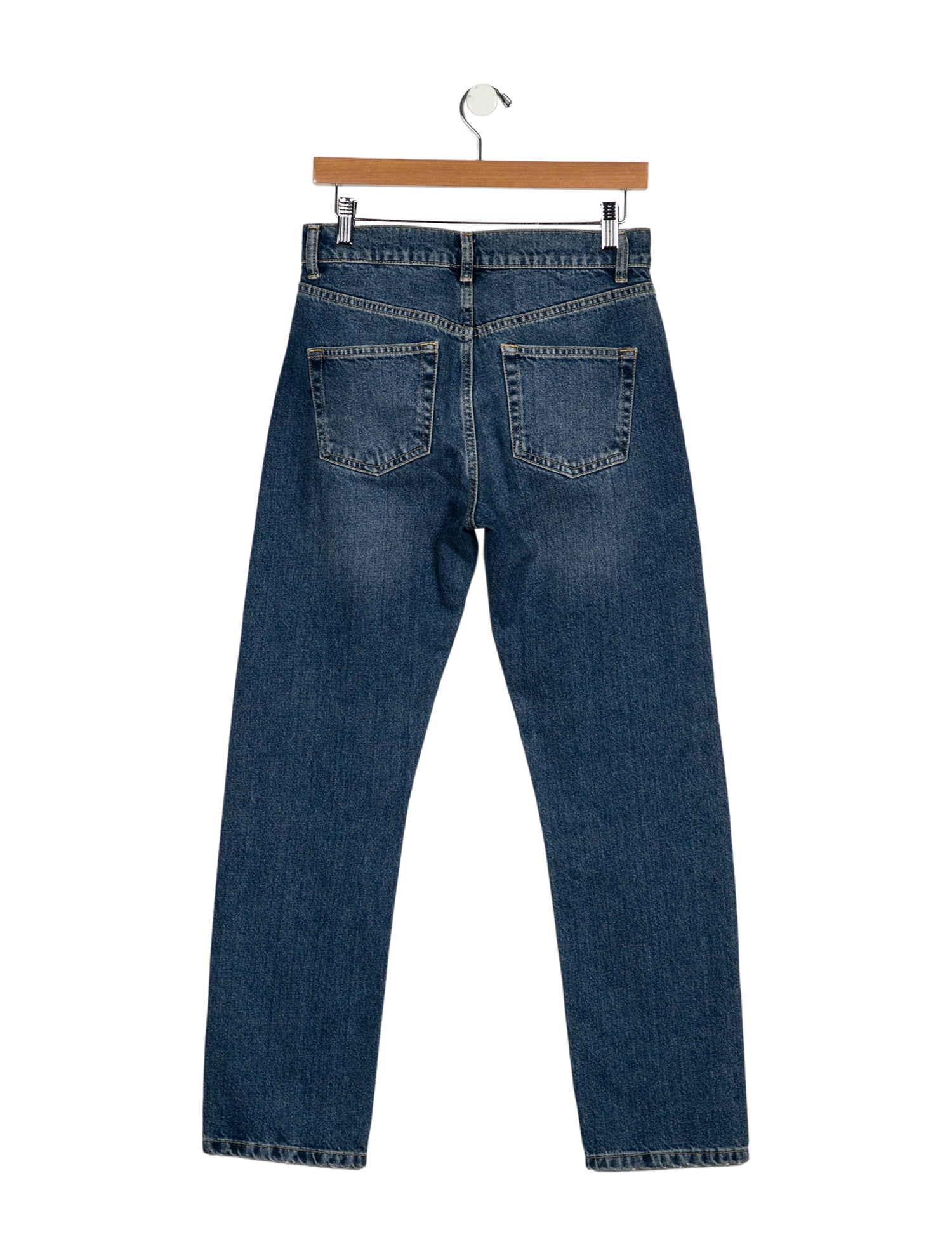 Raey High-Rise Straight Leg Jeans