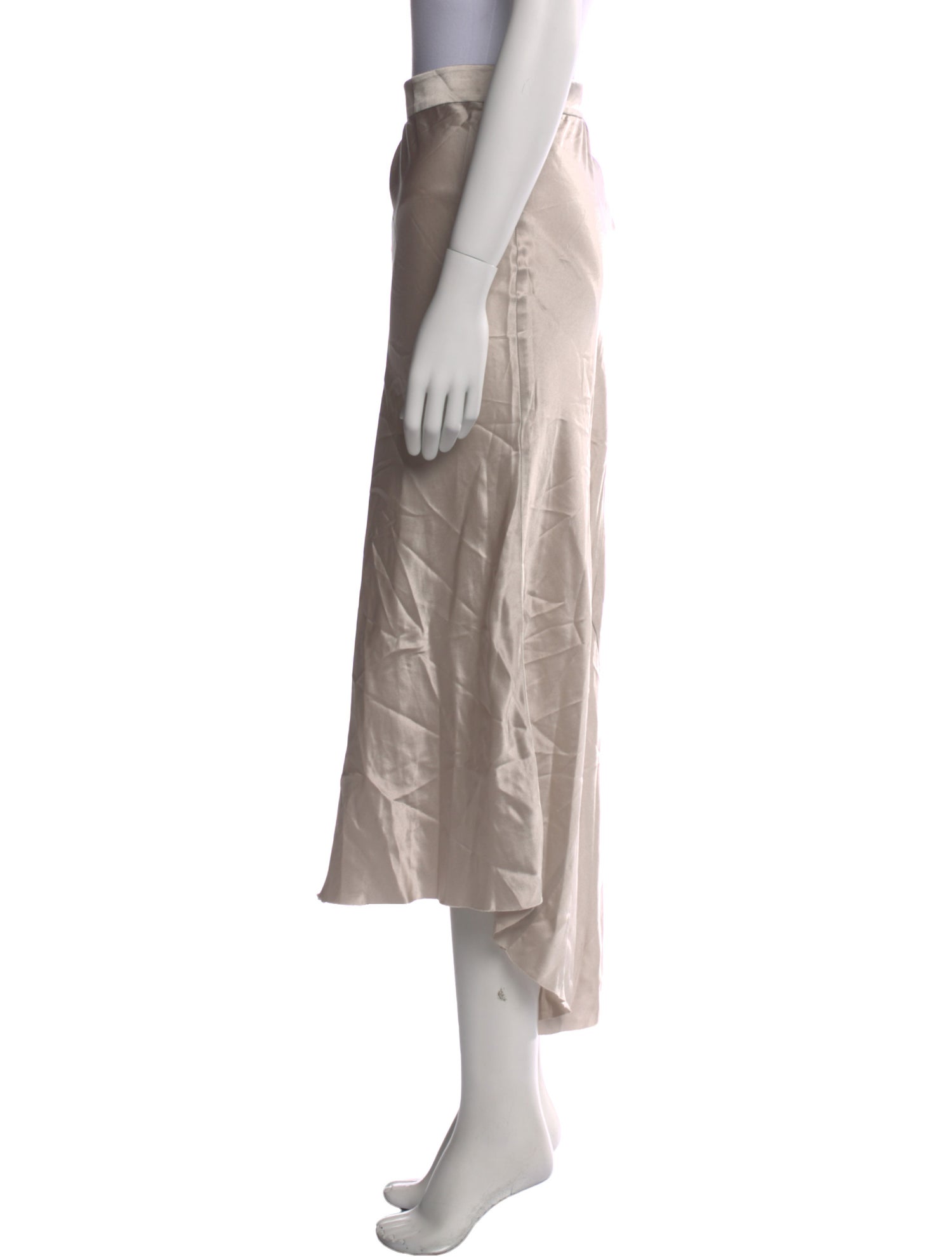 Raey Silk Midi Length Skirt