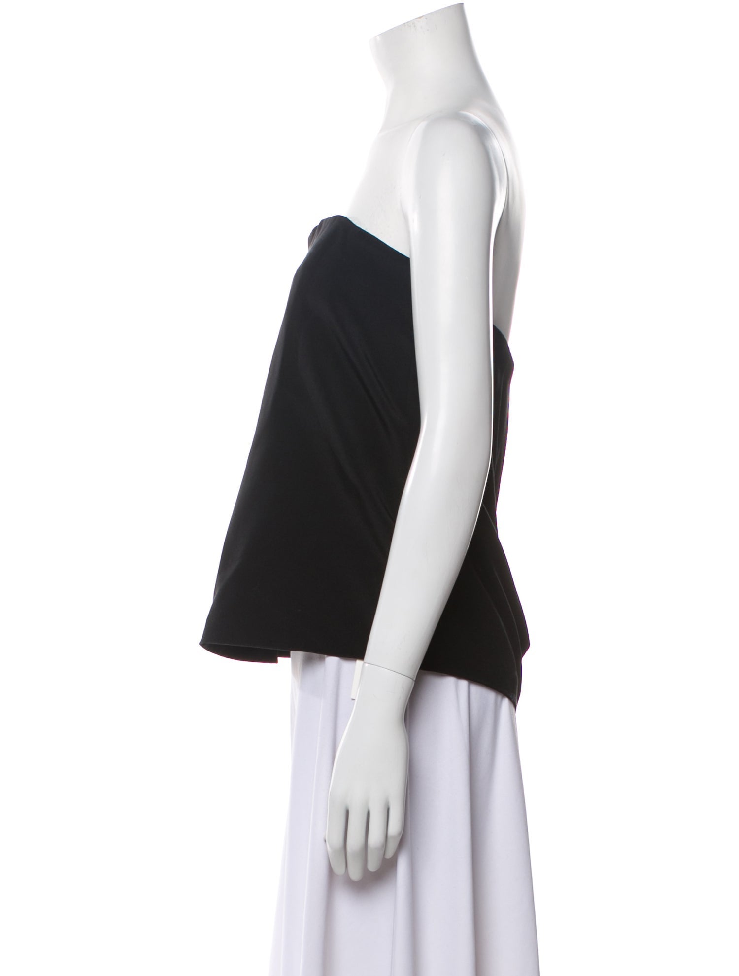 Raey Silk Strapless Top