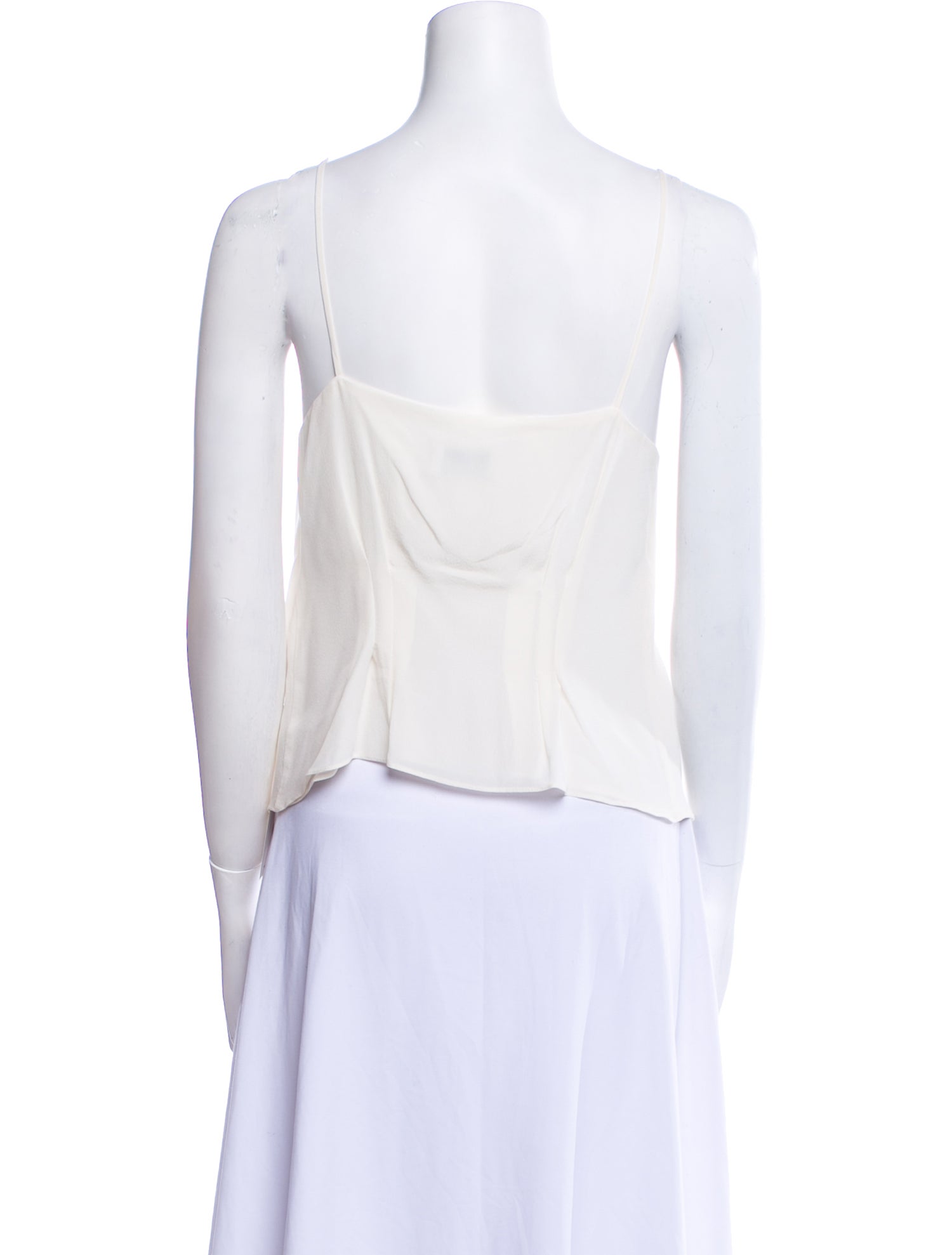 Raey Silk V-Neck Crop Top