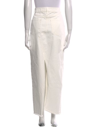 Raey Raw-Edge Trim Midi Length Skirt