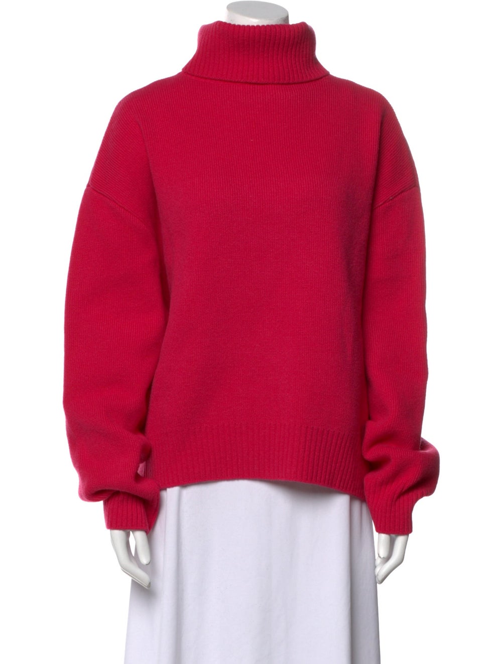 Raey Merino Wool Turtleneck Pink Long Sleeve with… - image 1