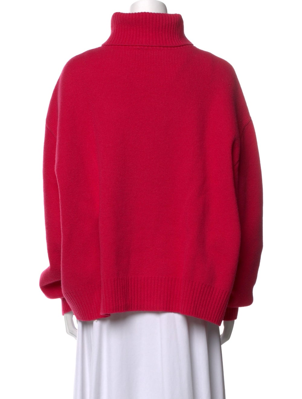 Raey Merino Wool Turtleneck Pink Long Sleeve with… - image 3