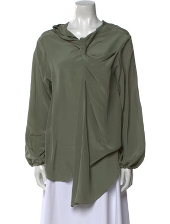Raey Silk Cowl Neck Tunic