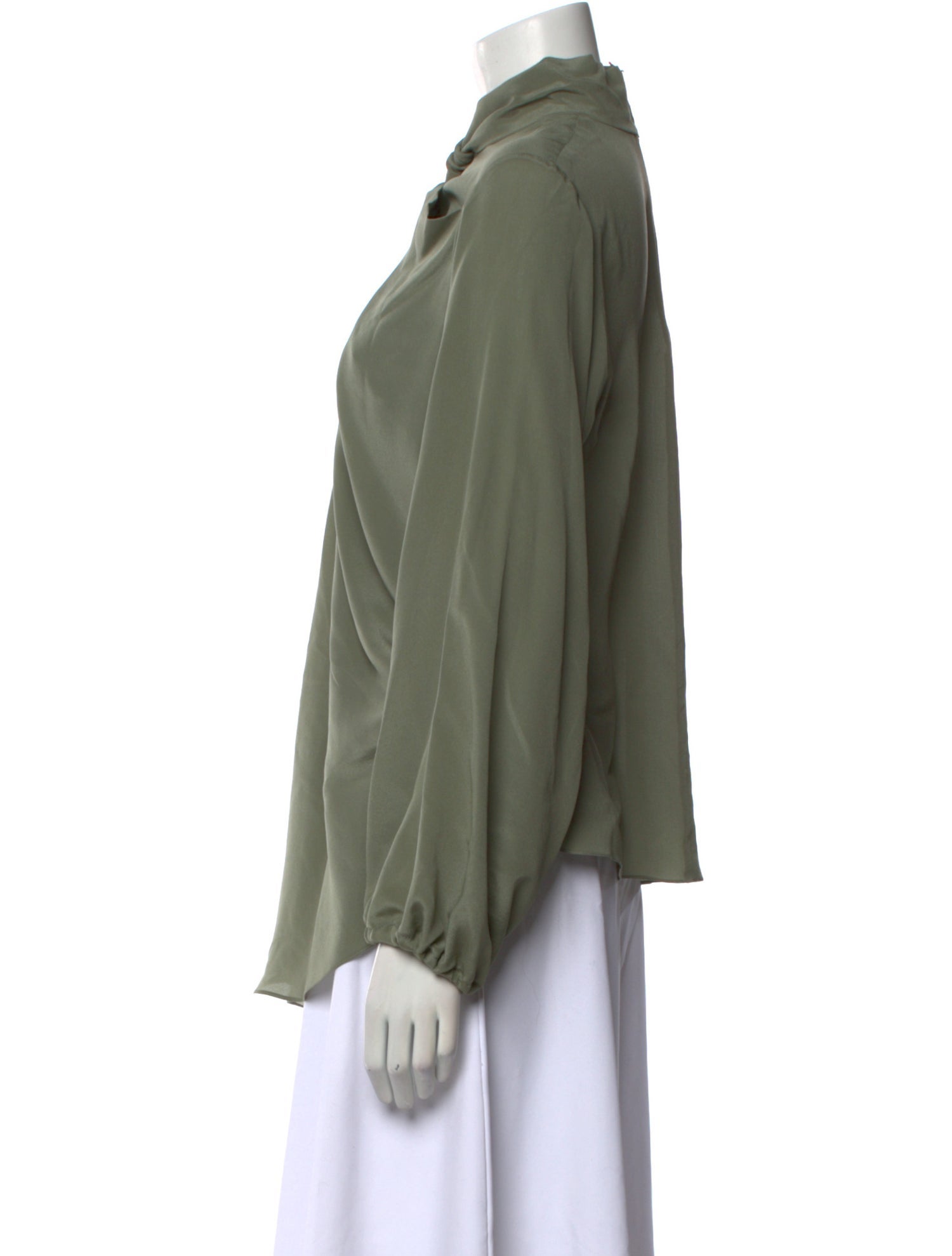 Raey Silk Cowl Neck Tunic