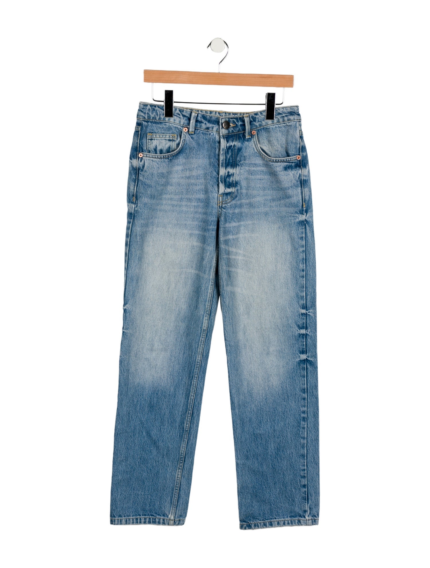 Raey Mid-Rise Straight Leg Jeans