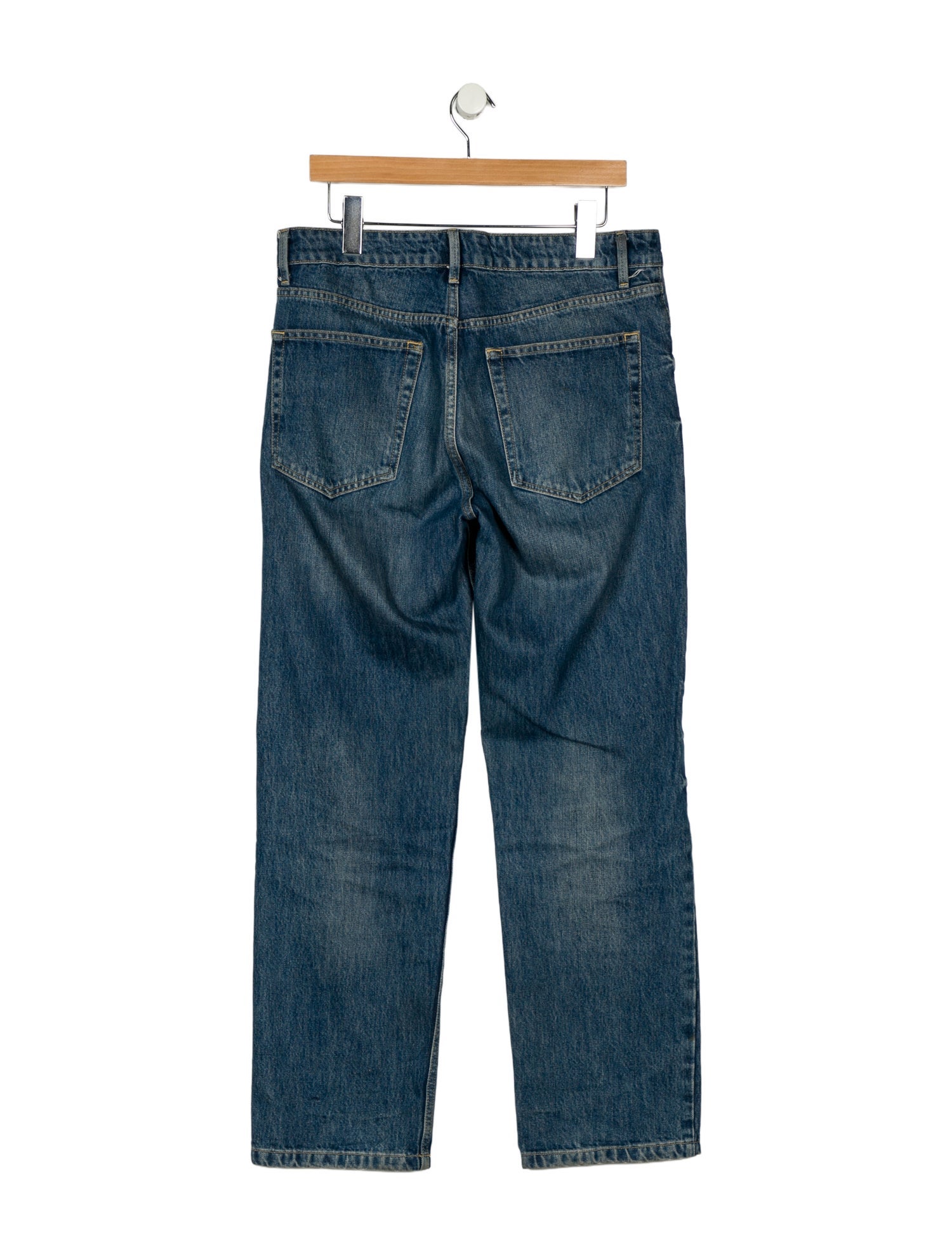 Raey Mid-Rise Straight Leg Jeans
