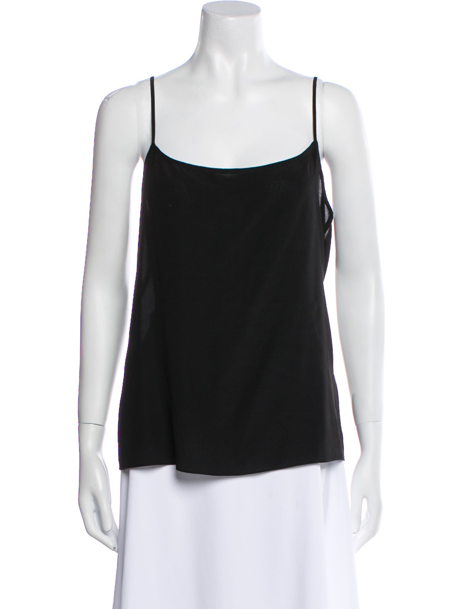 Raey Silk Square Neckline Top