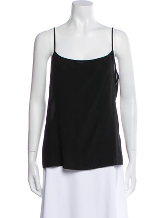 Raey Silk Square Neckline Top