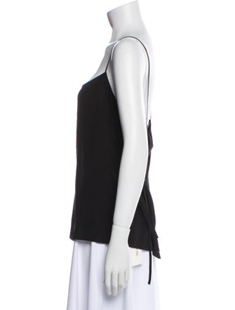 Raey Silk Square Neckline Top