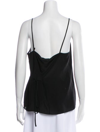 Raey Silk Square Neckline Top