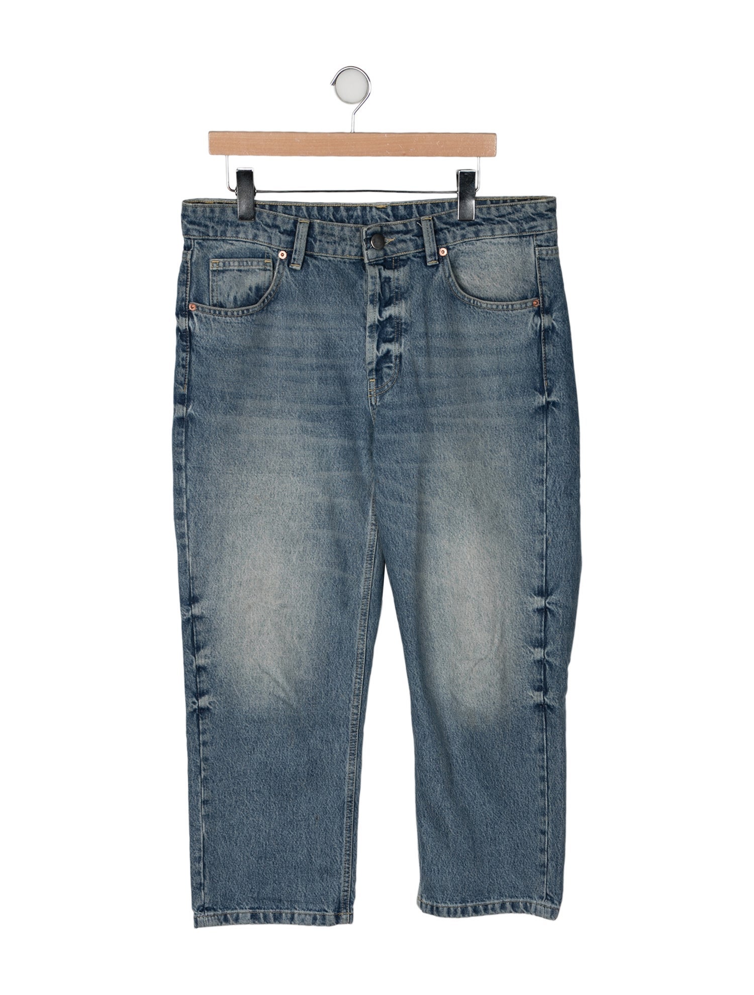 Raey Mid-Rise Straight Leg Jeans