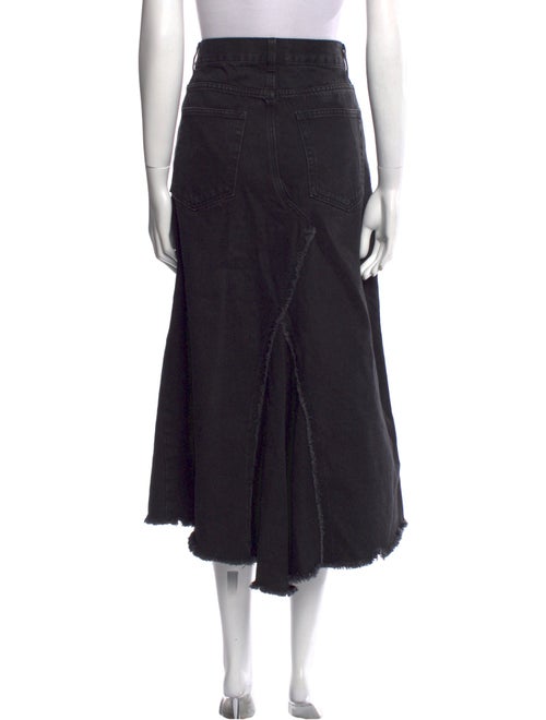 Raey Raw-Edge Trim Midi Length Skirt