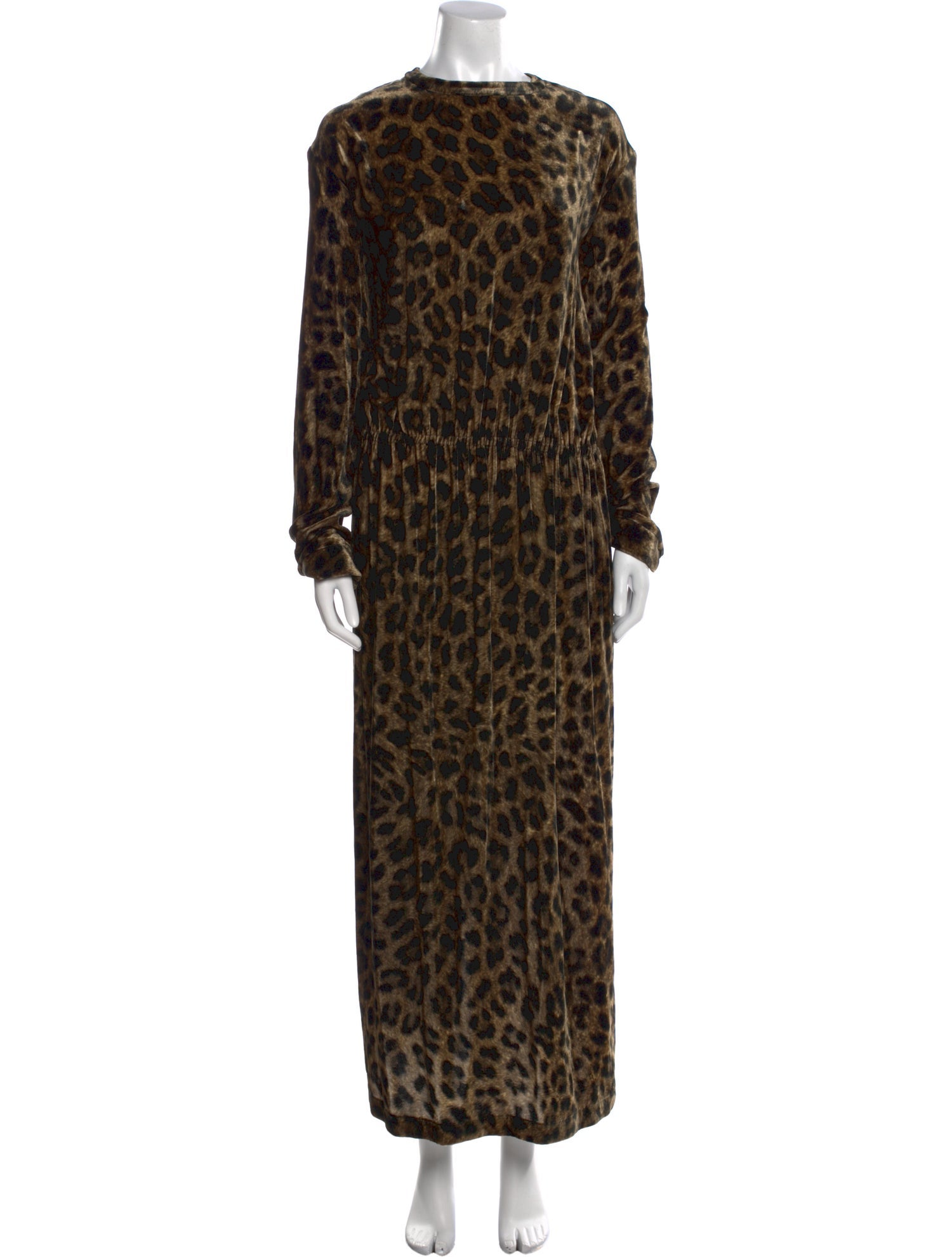 Raey Animal Print Long Dress