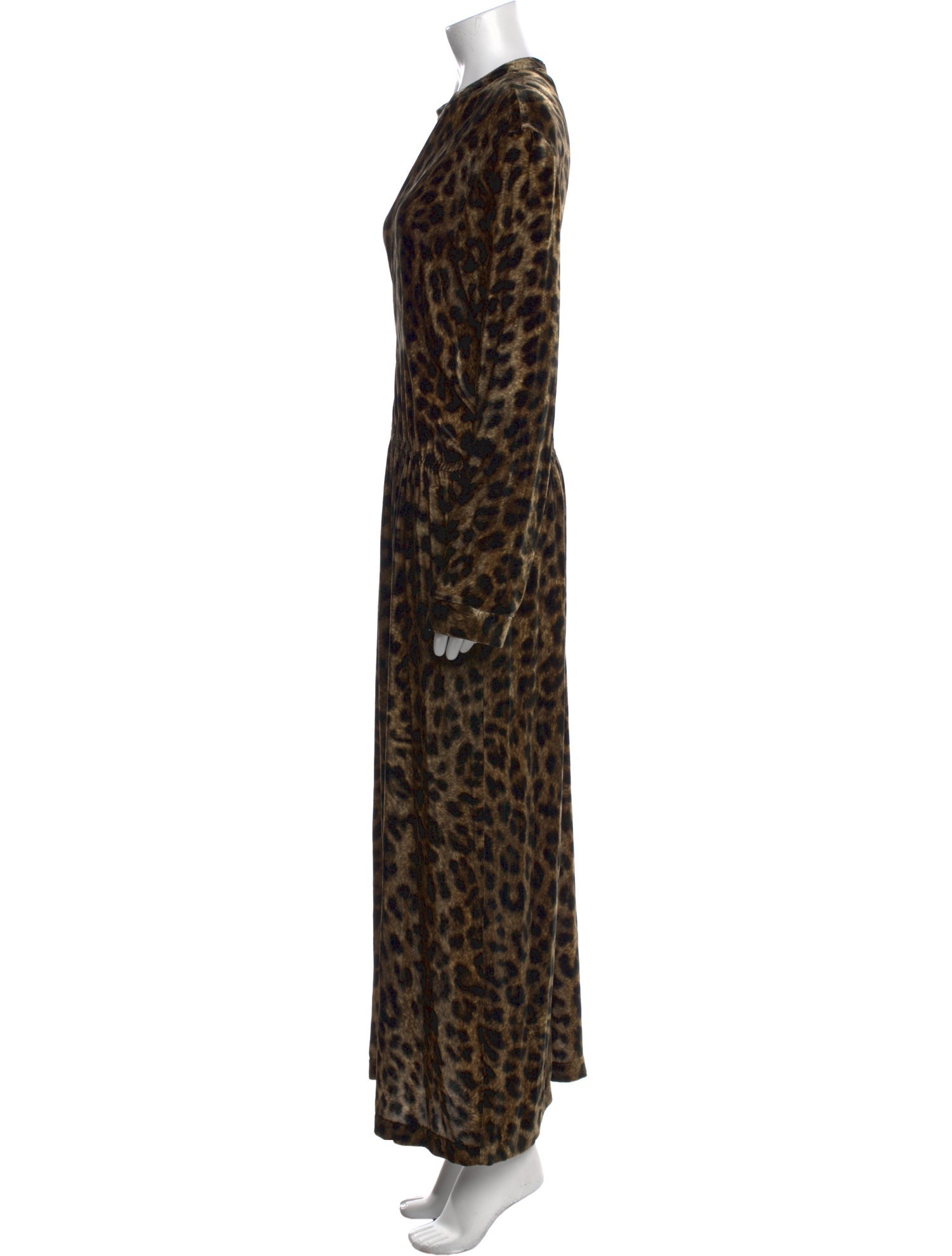 Raey Animal Print Long Dress