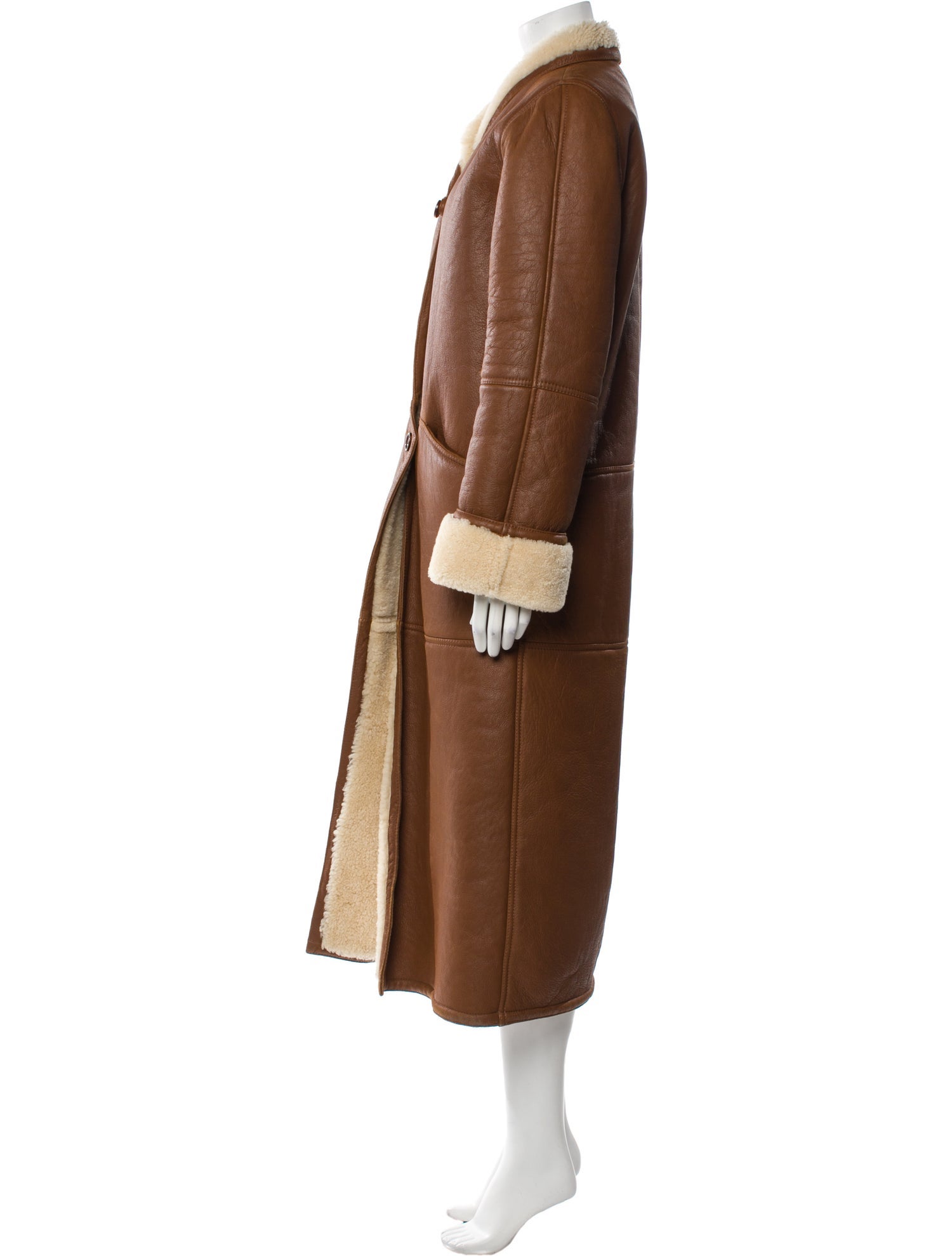 Raey Lambskin Faux Fur Coat