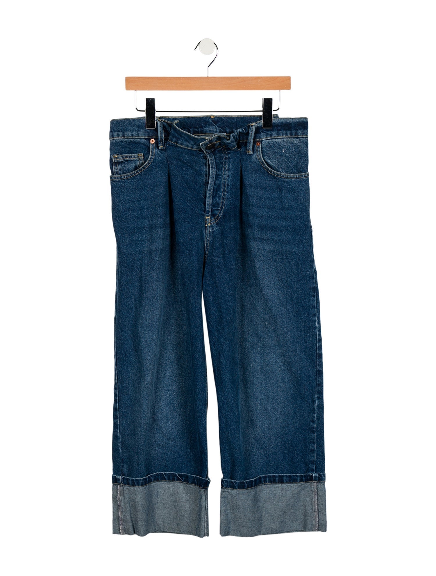 Raey High-Rise Straight Leg Jeans