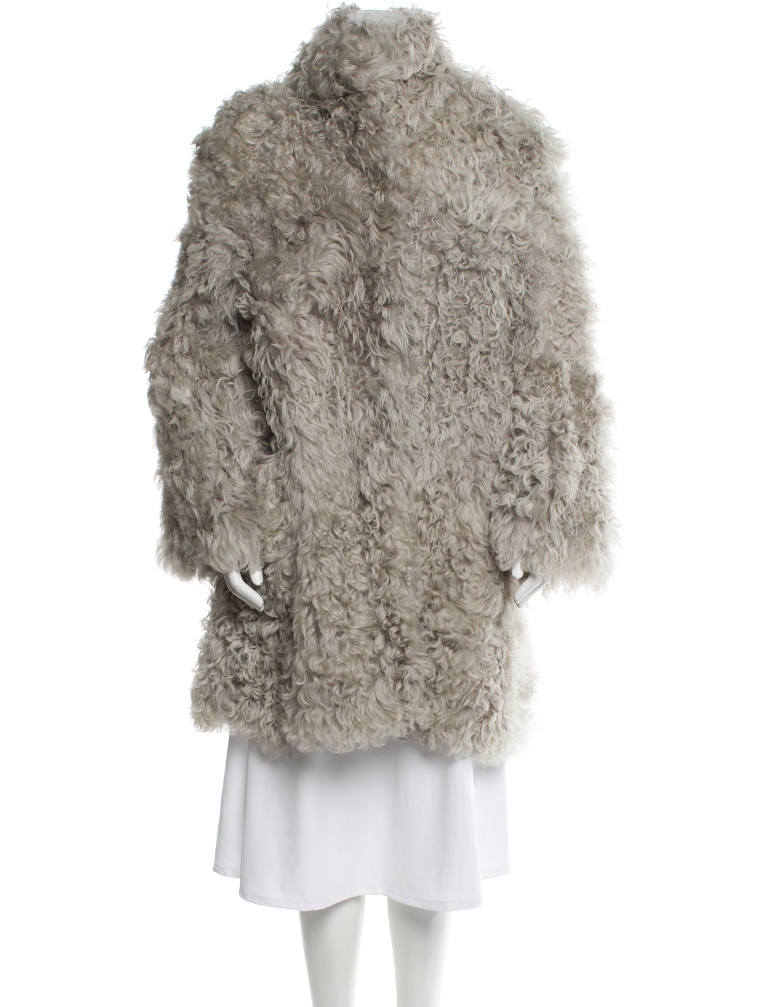 Raey Lambskin Faux Fur Coat