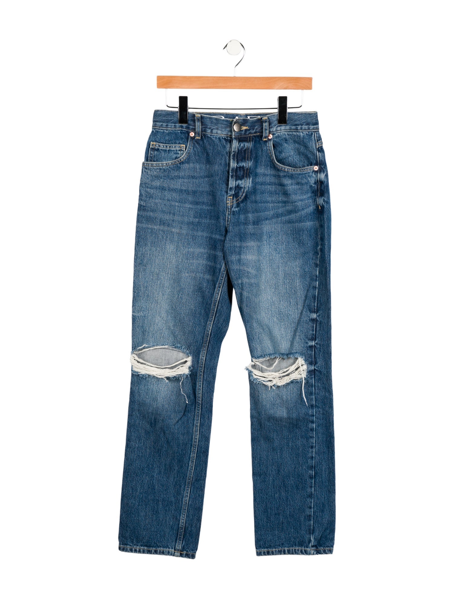 Raey Mid-Rise Straight Leg Jeans