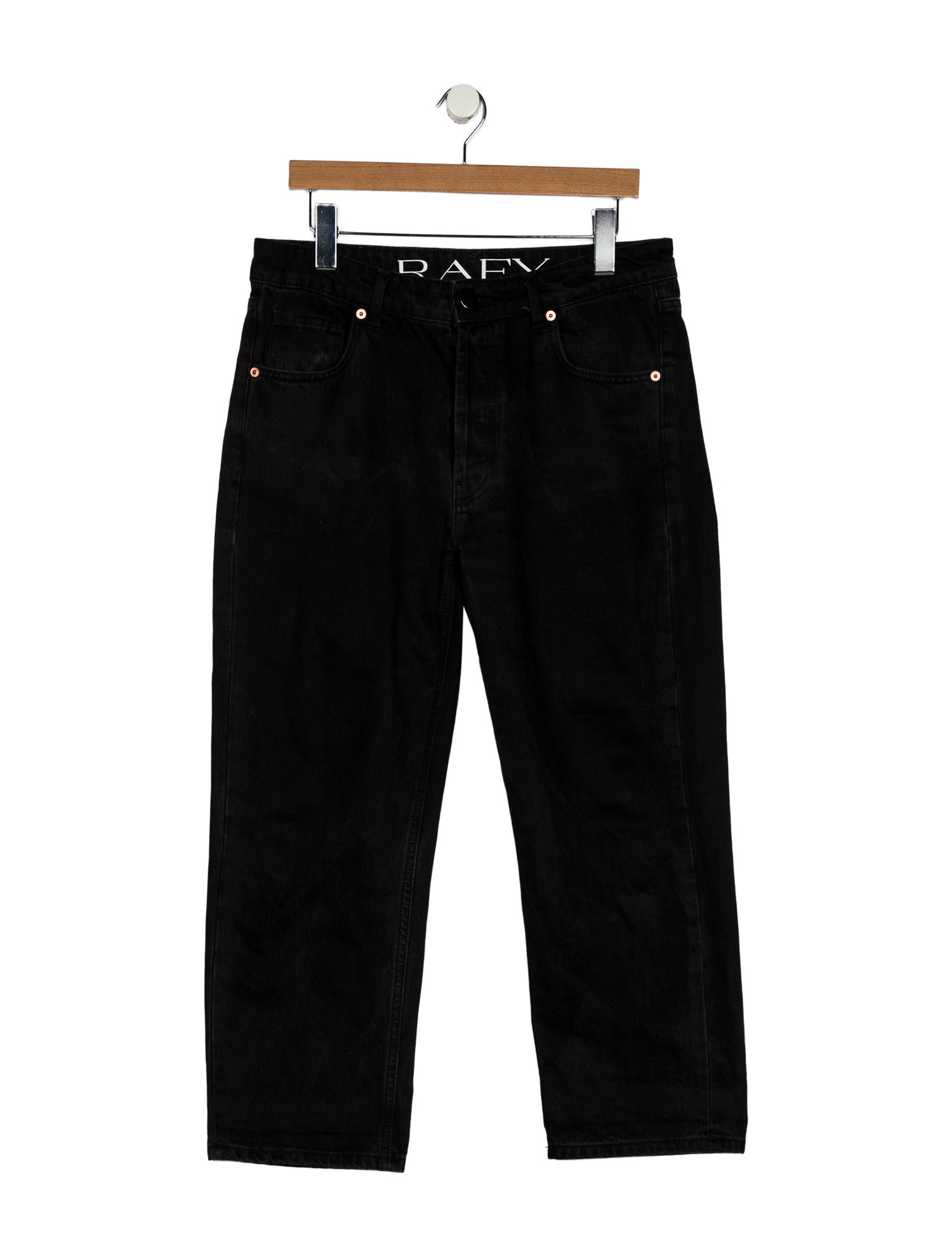 Raey High-Rise Straight Leg Jeans