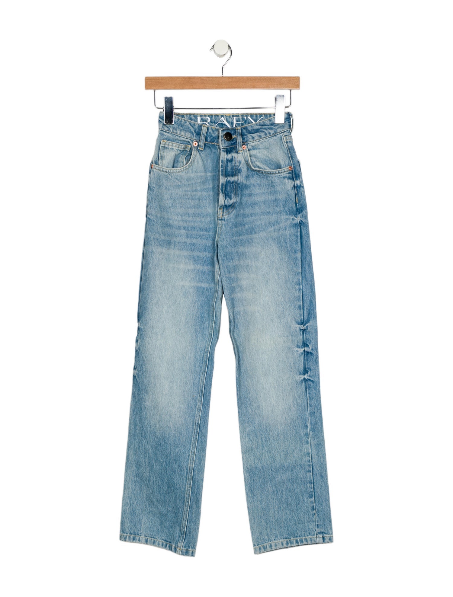 Raey High-Rise Straight Leg Jeans