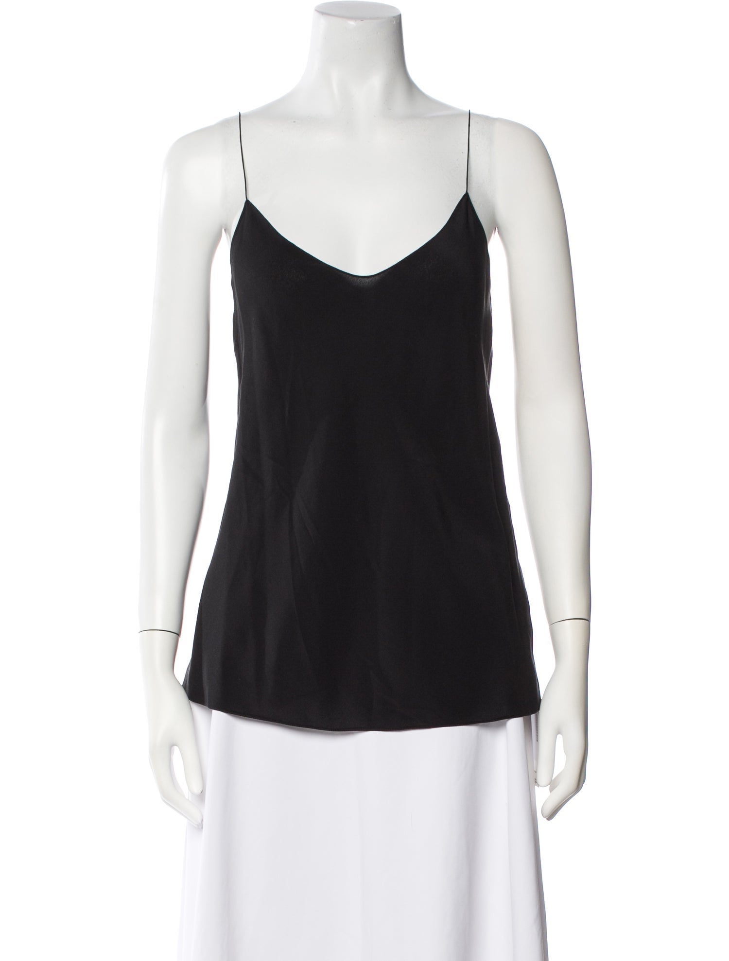 Raey Silk V-Neck Top