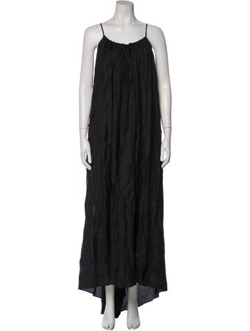 Pre-owned Raey Ruffle Embellishment Pajamas In Black