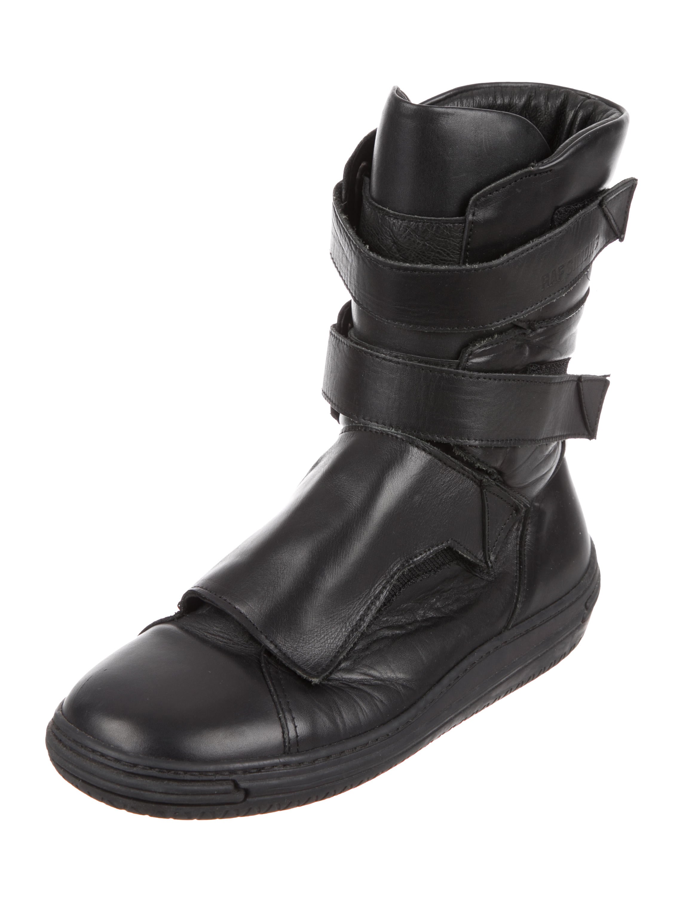 Raf Simons 2005 Moto Leather Sneakers - Black Sneakers, Shoes