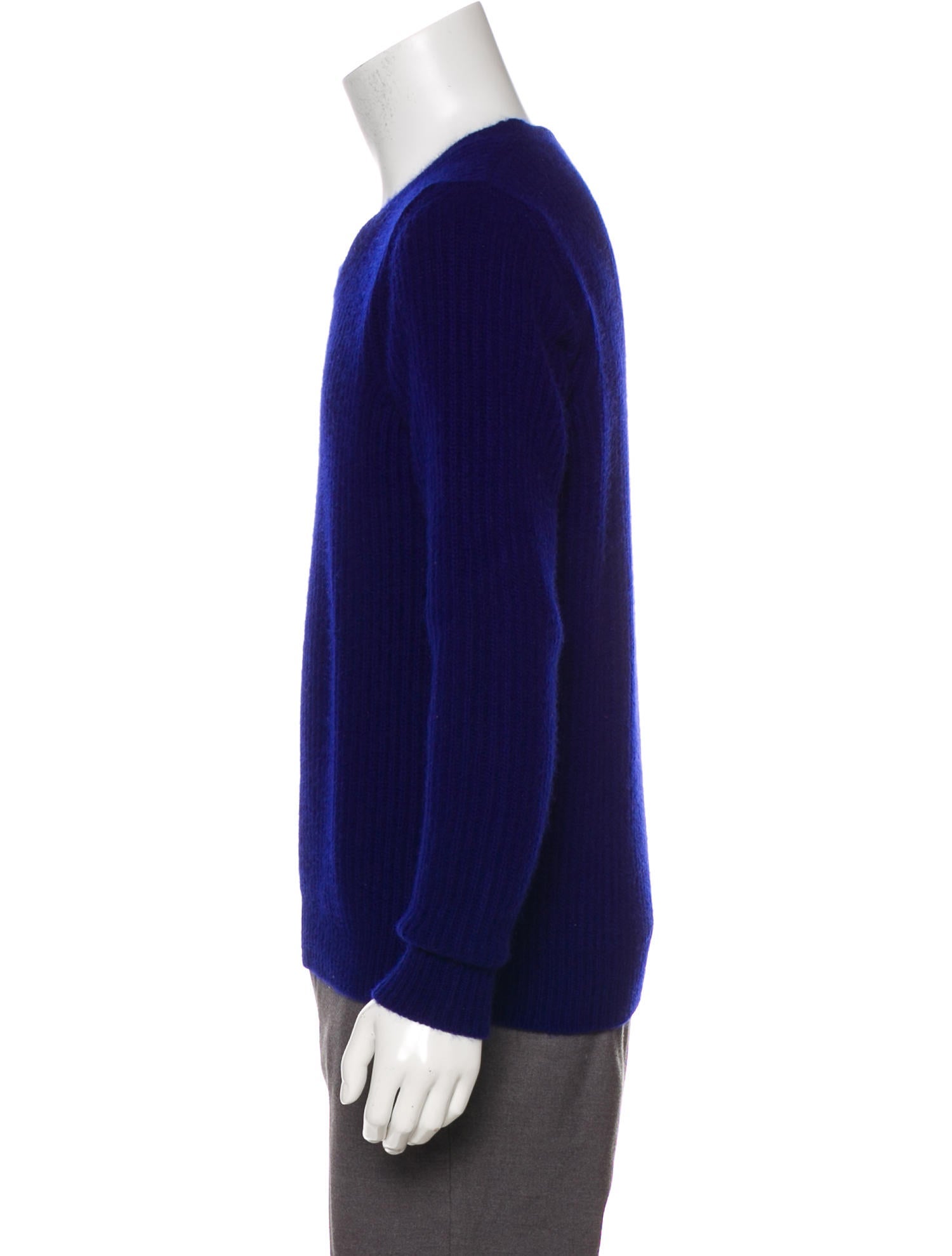 Raf Simons Wool & Angora Rib Knit Sweater
