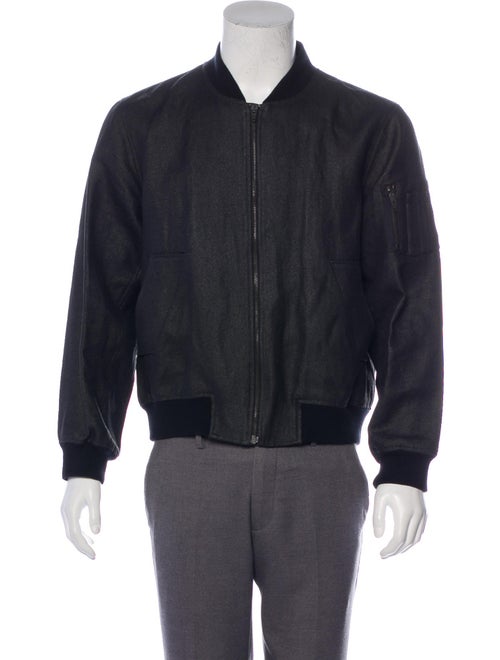 Raf Simons 2009 Textured Bomber Jacket grey