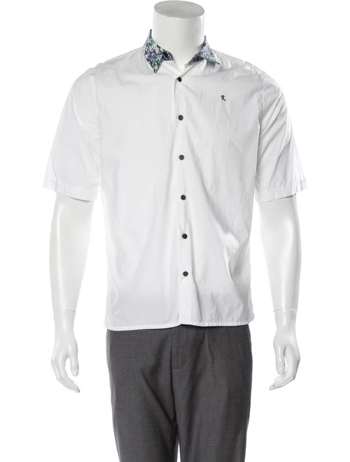 Raf Simons Embroidered Woven Shirt white