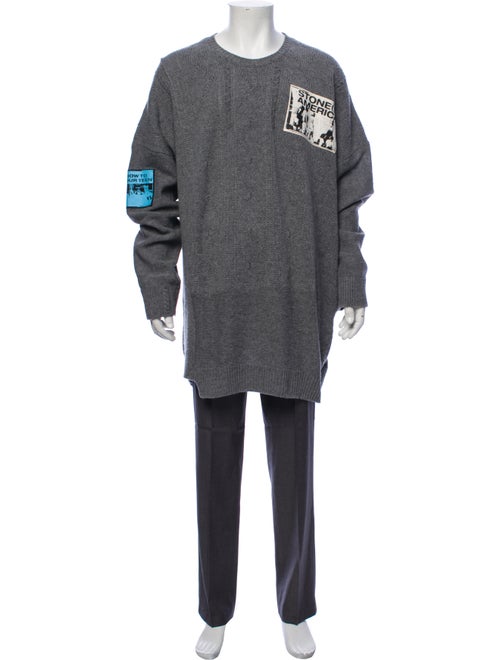 Raf Simons Wool Knit Sweater grey