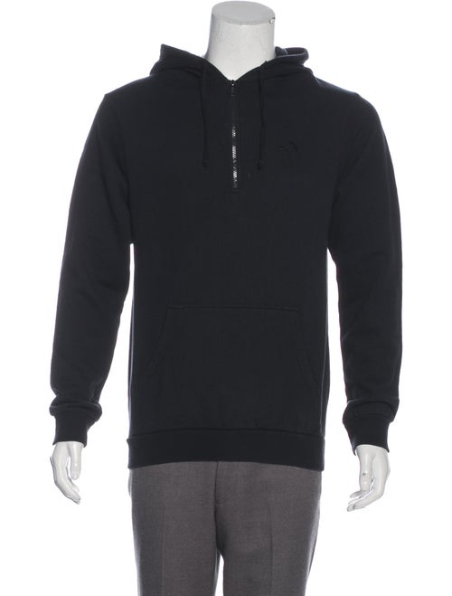 Raf Simons Woven Pullover Hoodie black