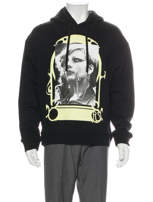 Raf Simons 2019 Graphic Print Hoodie Black
