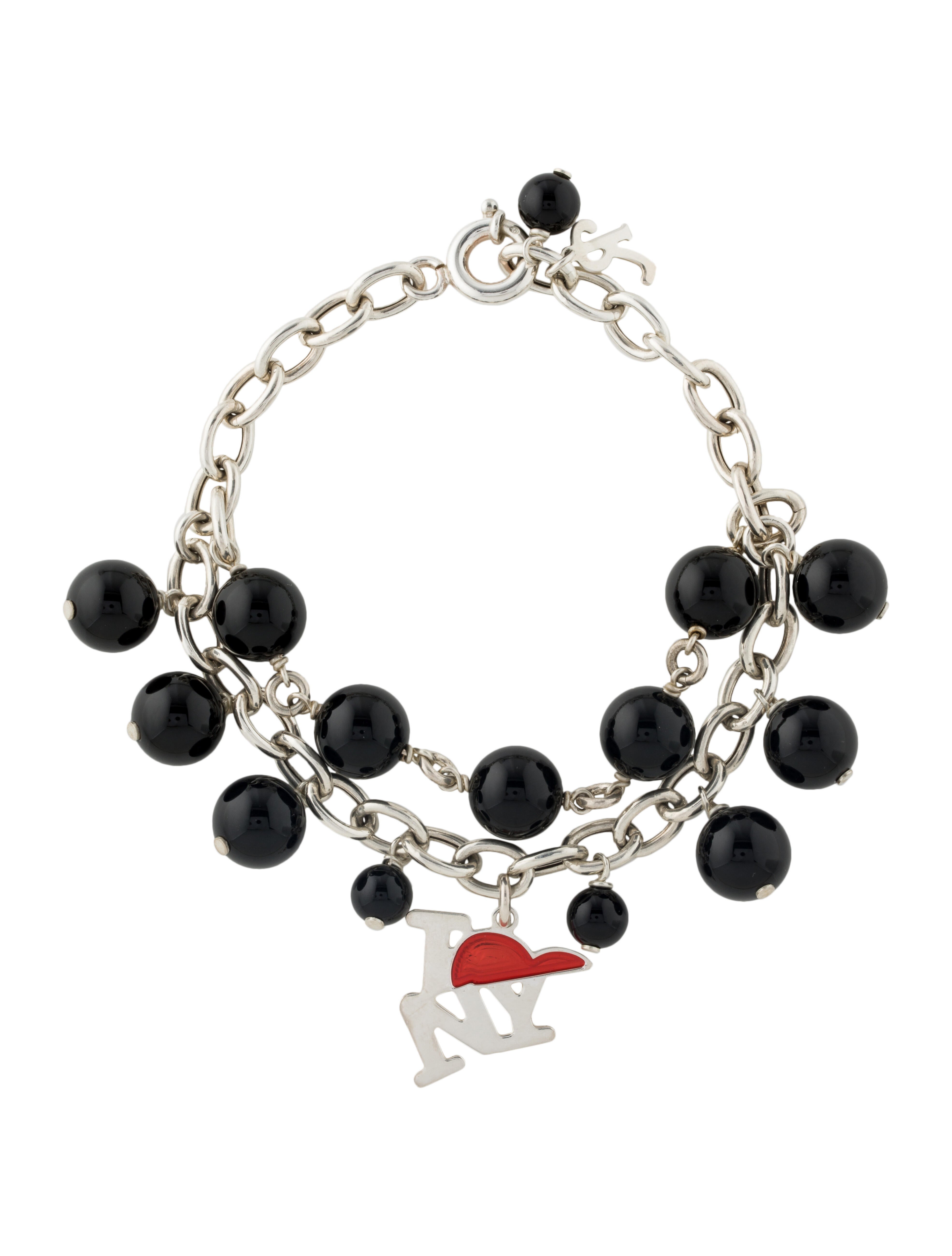 RAF Simons Stone Silver Bracelet Raf Simons Silver & Yellow Patch