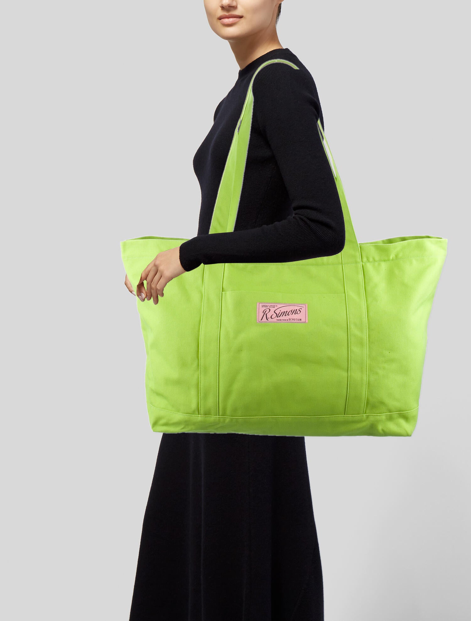 Raf Simons Oversized Canvas Tote Bag - Green Totes, Handbags  
