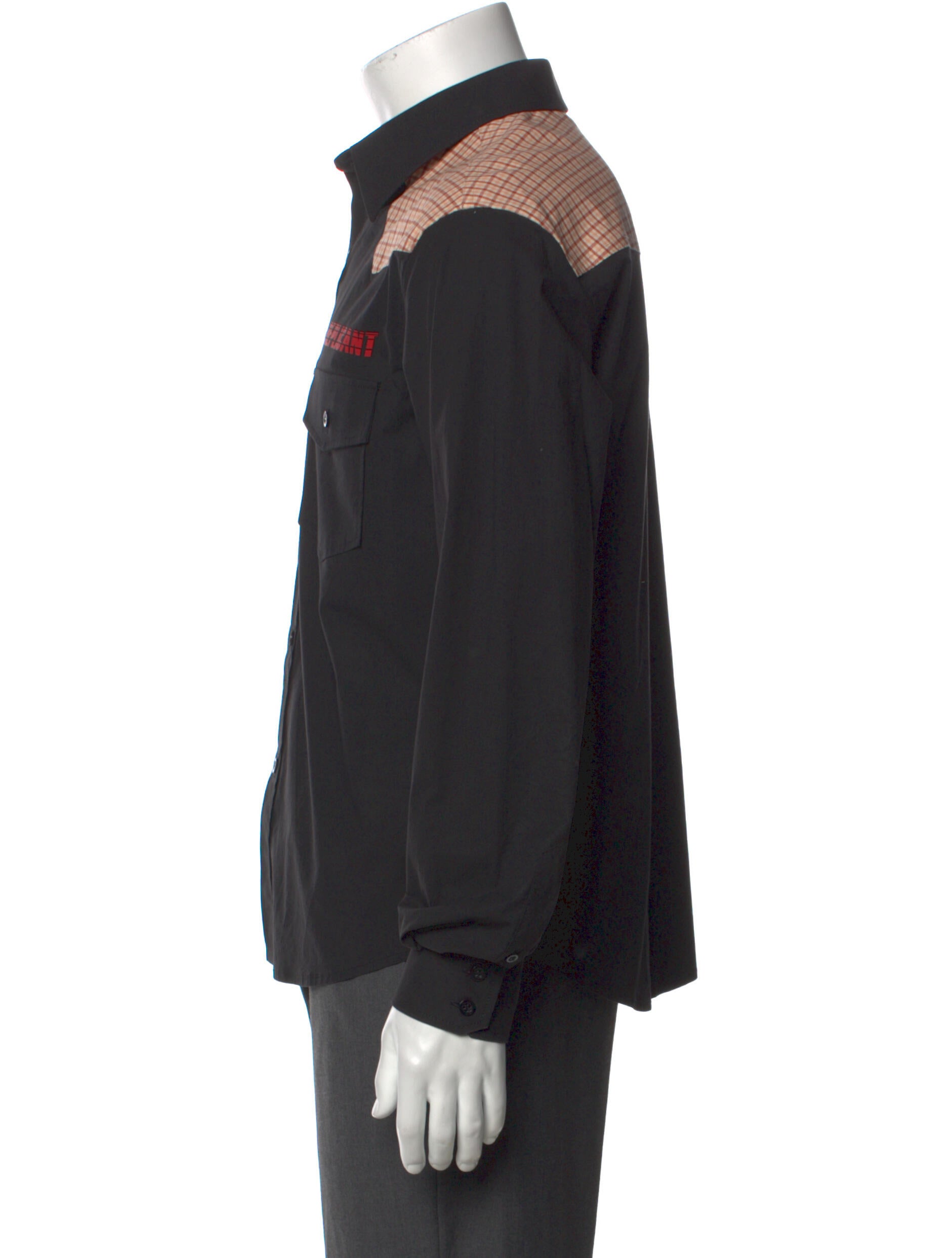 Raf Simons 2018 'Modello' Replicants Graphic Western Shirt - Black ...