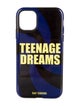 Raf Simons Blue Pattern Print Teenage Dreams iPhone Case