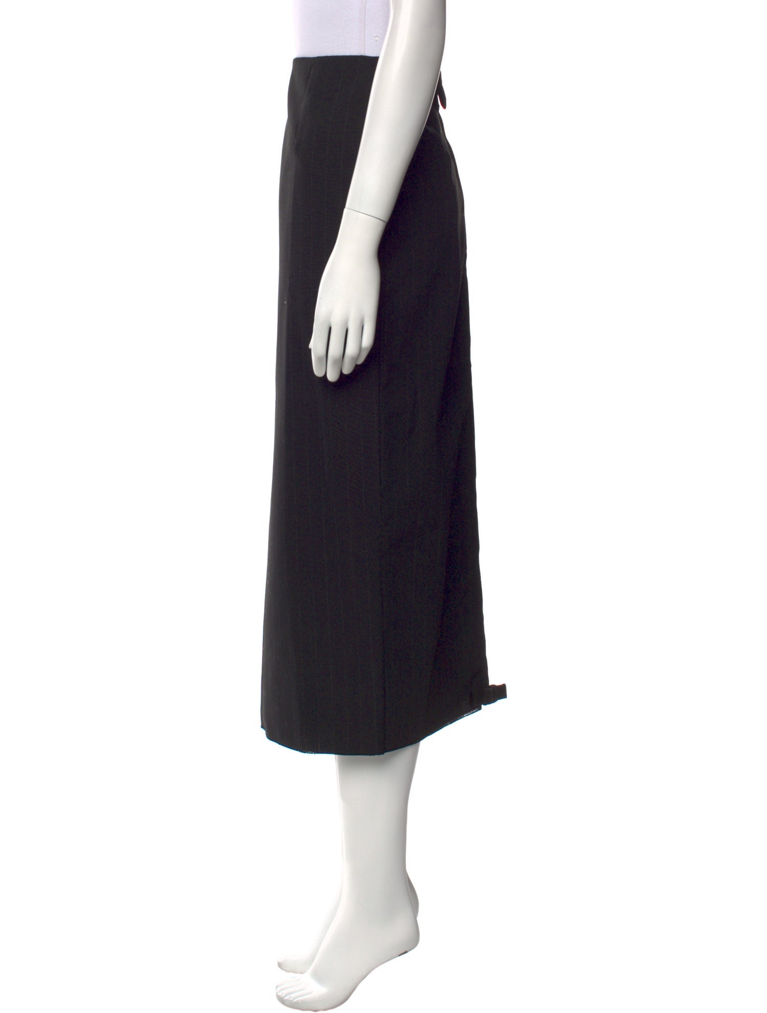 Raf Simons Virgin Wool Midi Length Skirt