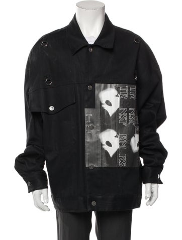 Raf Simons Outerwear Graphic Print Trucker Jacket XXL