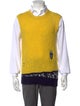 Raf Simons Virgin Wool Printed Sweater Vest