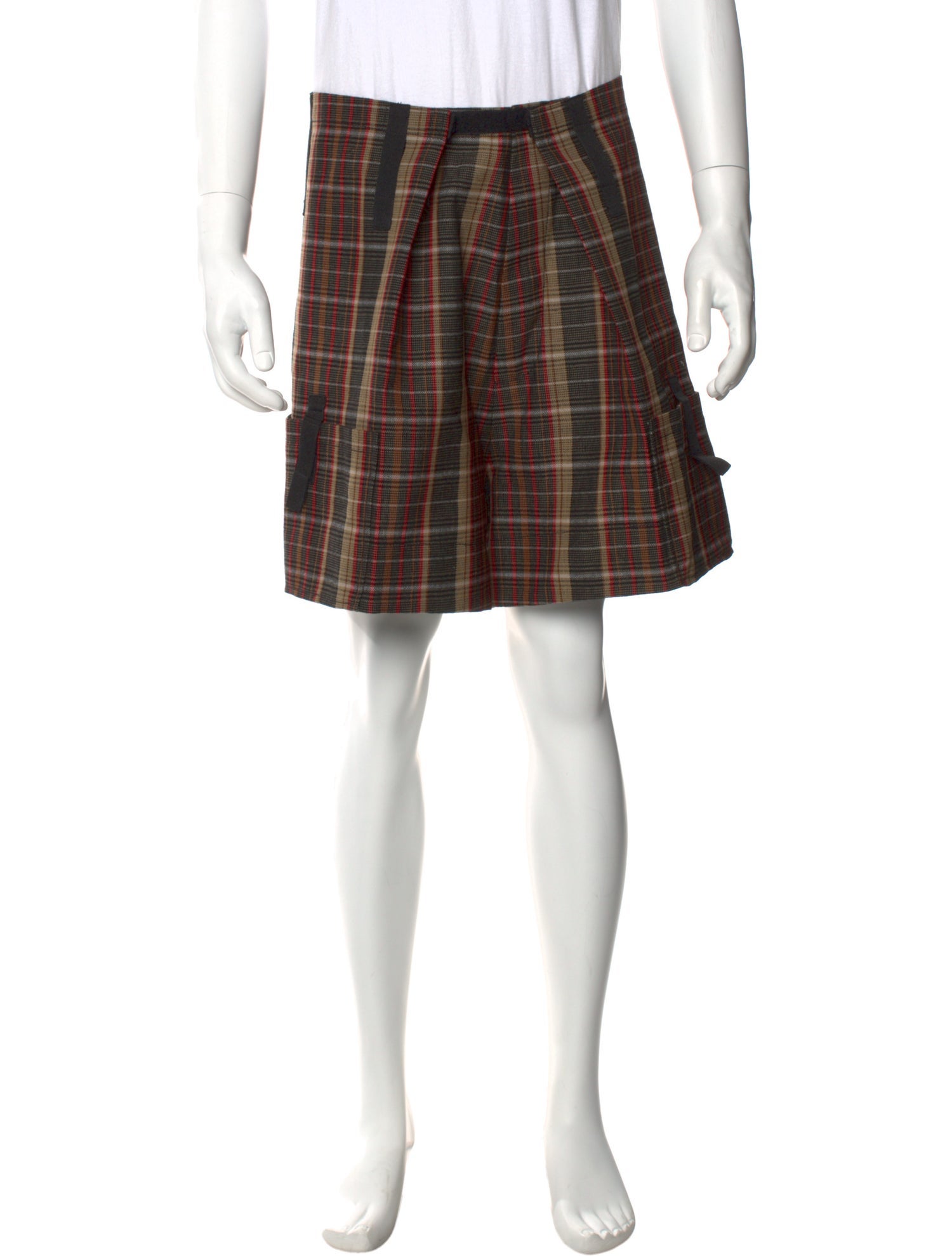 Raf Simons Virgin Wool Flat Front Shorts