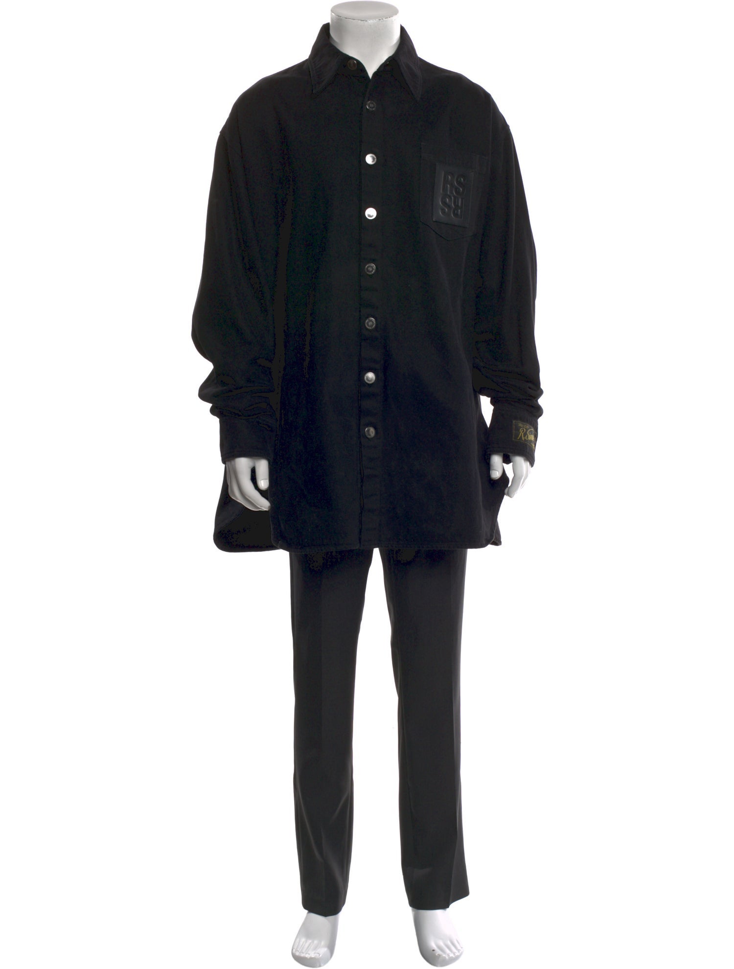 Raf Simons Plaid Print Long Sleeve Shirt