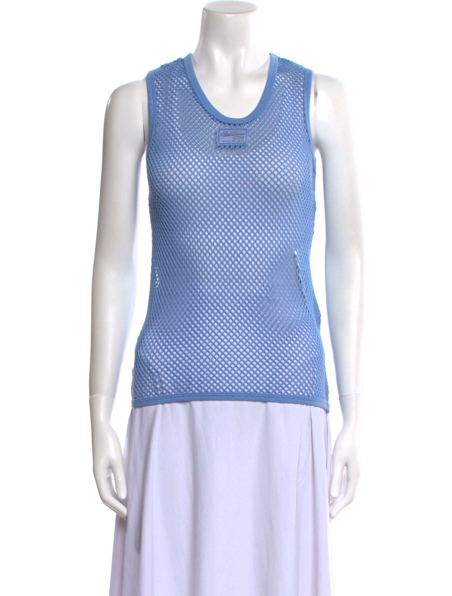 Raf Simons Scoop Neck Sleeveless Top