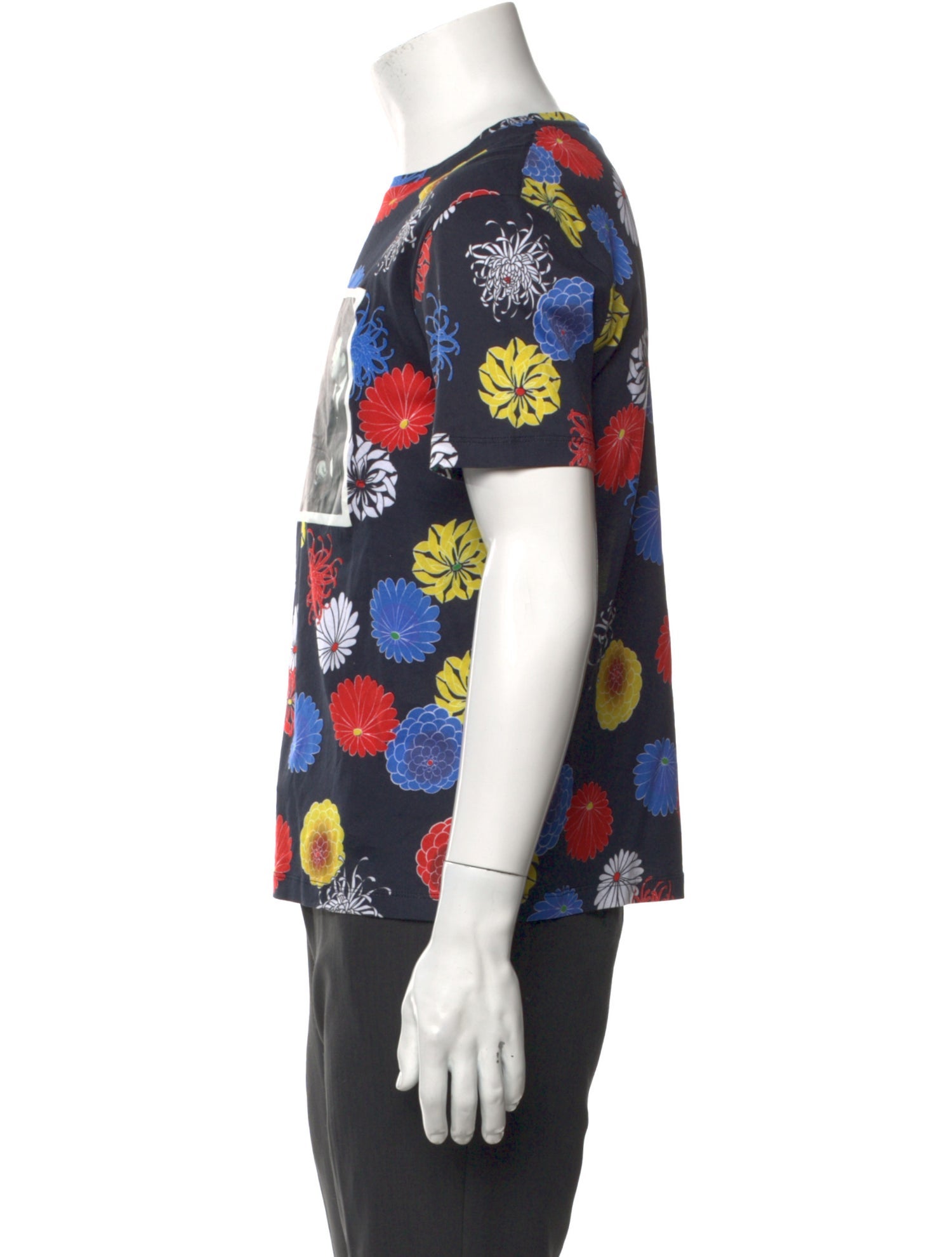 Raf Simons Floral Print Crew Neck T-Shirt w/ Tags