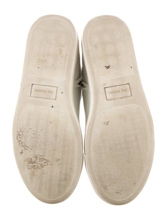 Raf Simons Leather Colorblock Pattern Sneakers